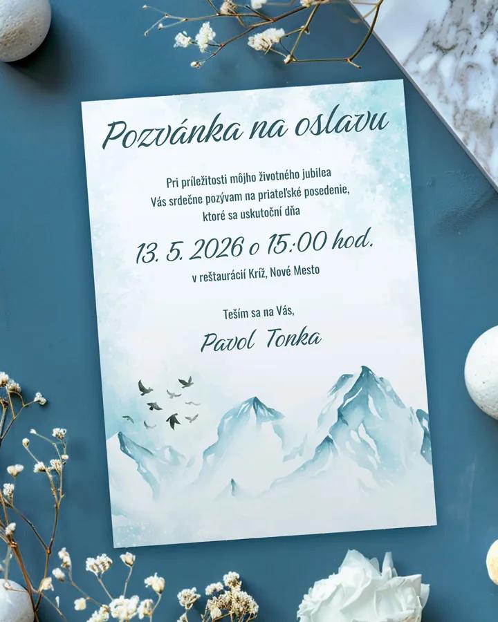 Pozvánka na narodeniny Zimná krajina 02