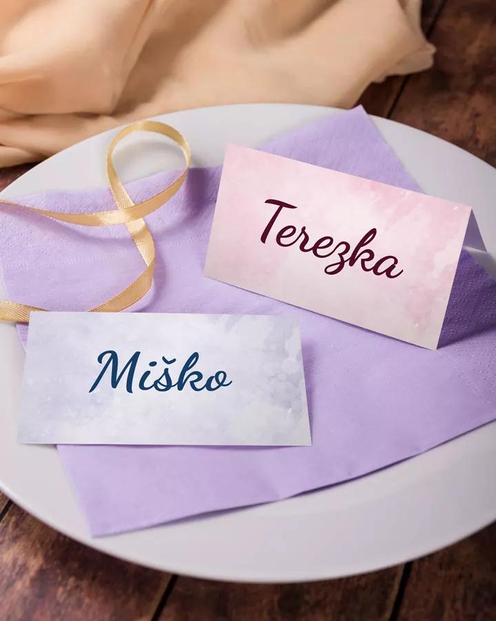 Menovky na stôl – Detský motív