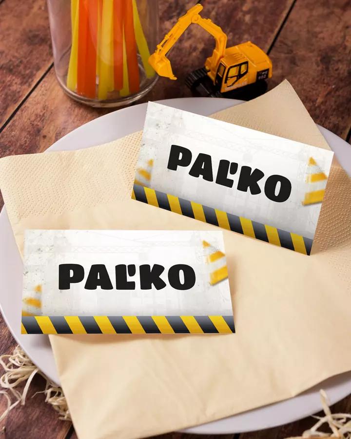 Menovky na stôl – Nákladné auto