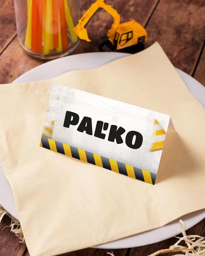 Menovky na stôl – Nákladné auto 3/4