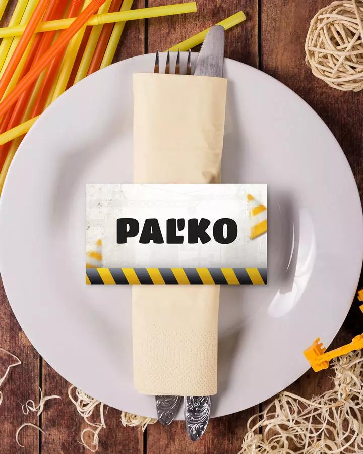 Menovky na stôl – Nákladné auto 2/4