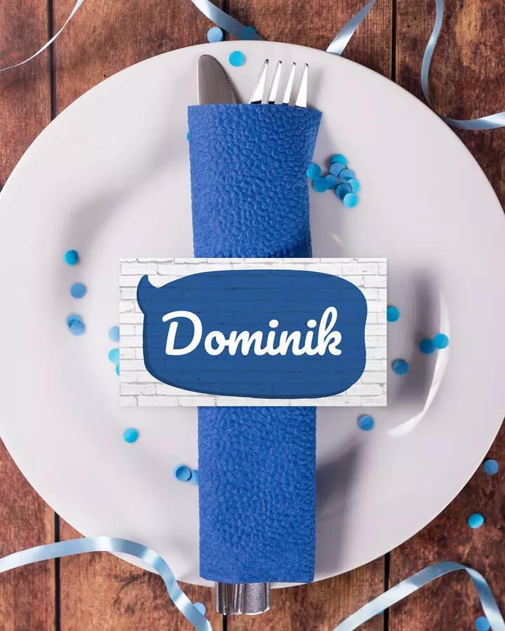 Menovky na stôl – Detský motív III. 1/7