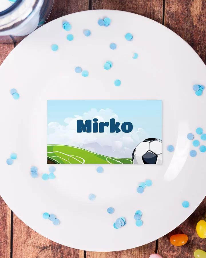 Menovky na stôl – Futbal 2/3