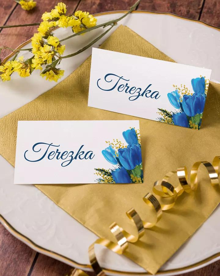 Menovky na stôl – Tulipány