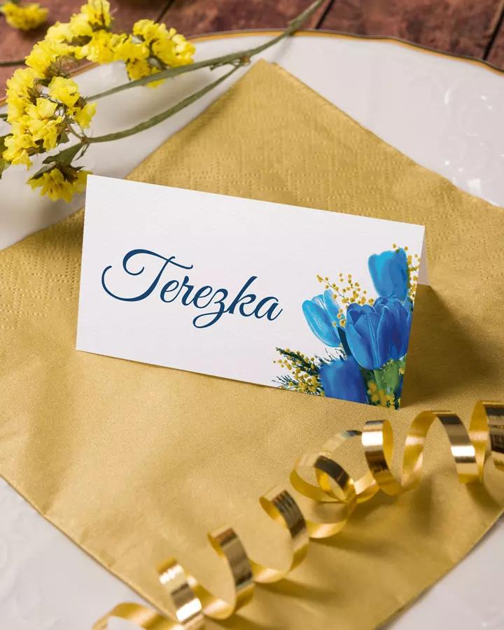Menovky na stôl – Tulipány 2/3