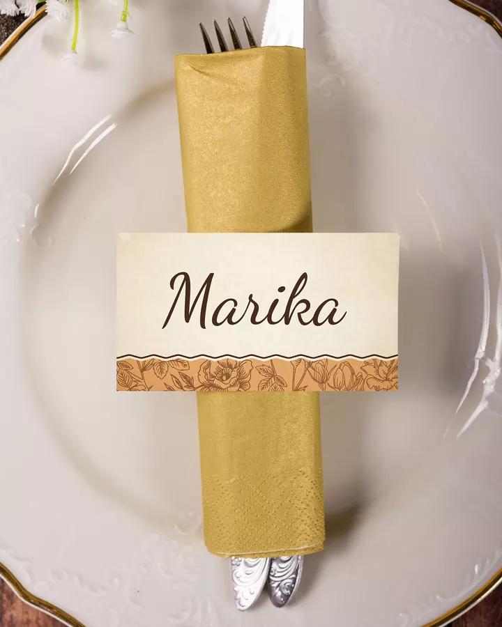 Menovky na stôl – Vintage motív II. 1/3