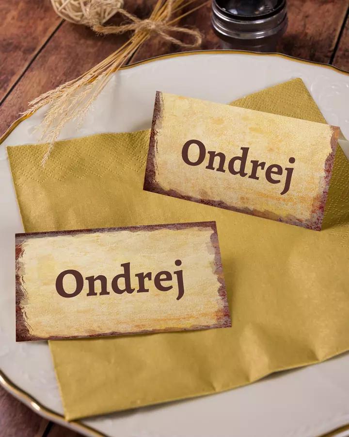 Menovky na stôl – Slovenské Retro 3/4