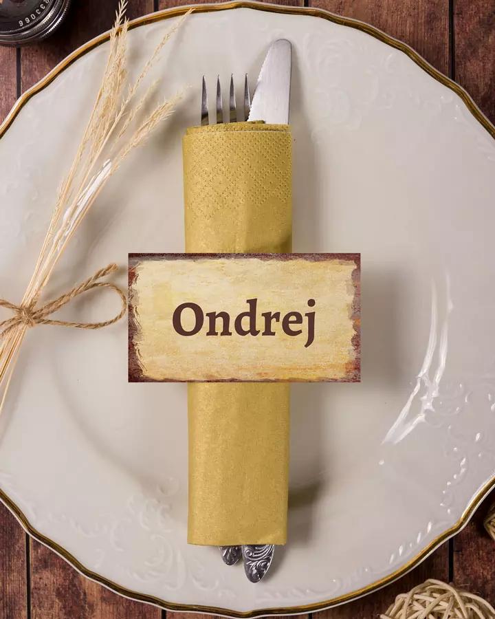 Menovky na stôl – Slovenské Retro 1/4