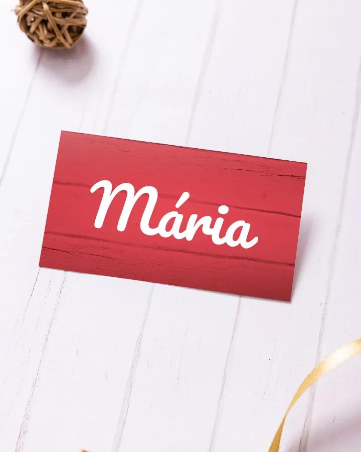 Menovky na stôl – motív "To najlepšie" červená 1/2