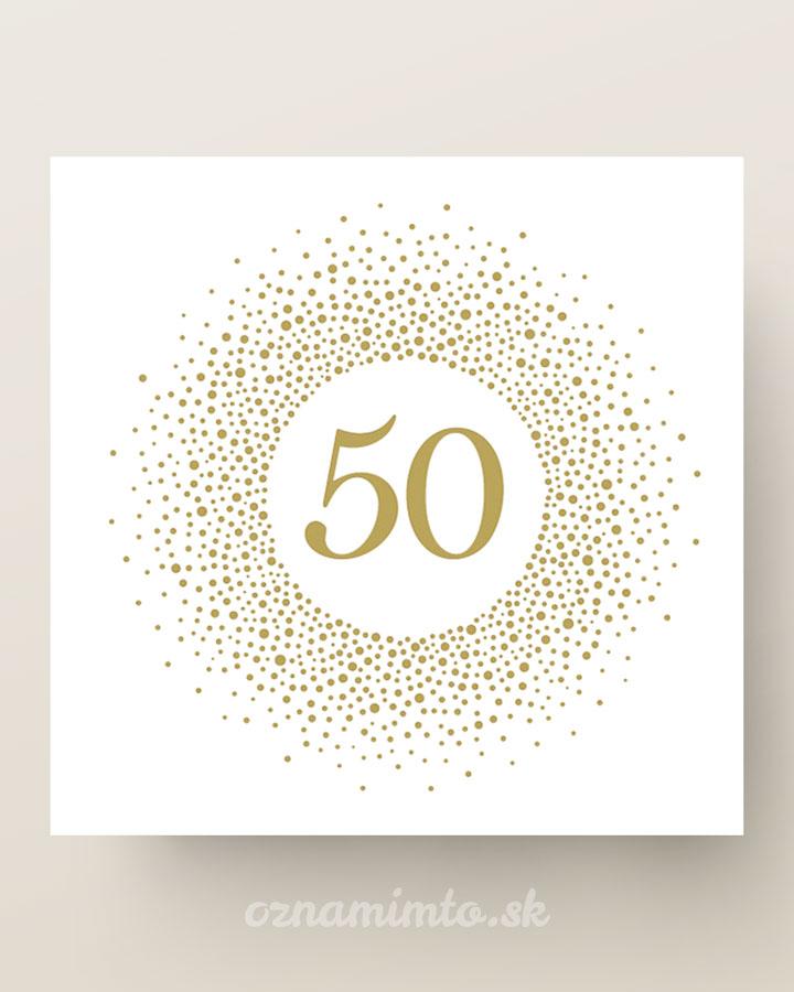 Servítky s motívom 50