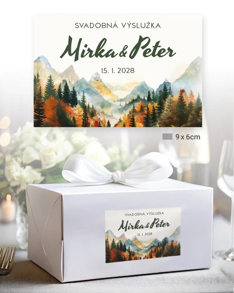 Nálepky na výslužky Jesenná romanca 1/3