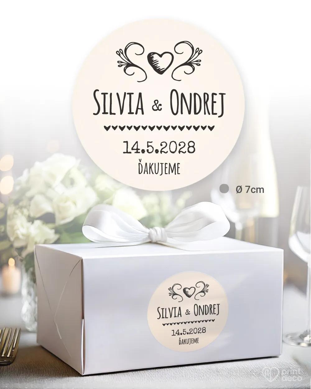 Nálepky na výslužkys motívom Vintage 02 2/3