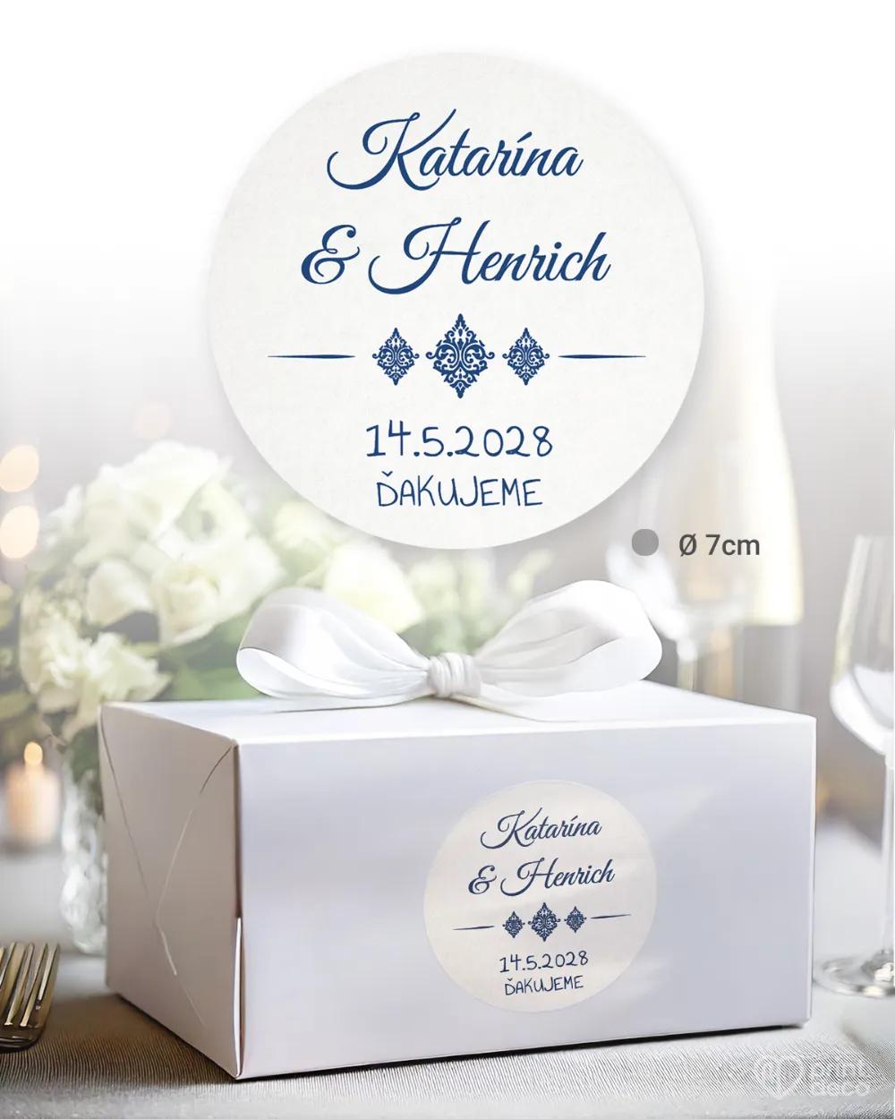 Nálepky na výslužky s motívom Royal 2/3