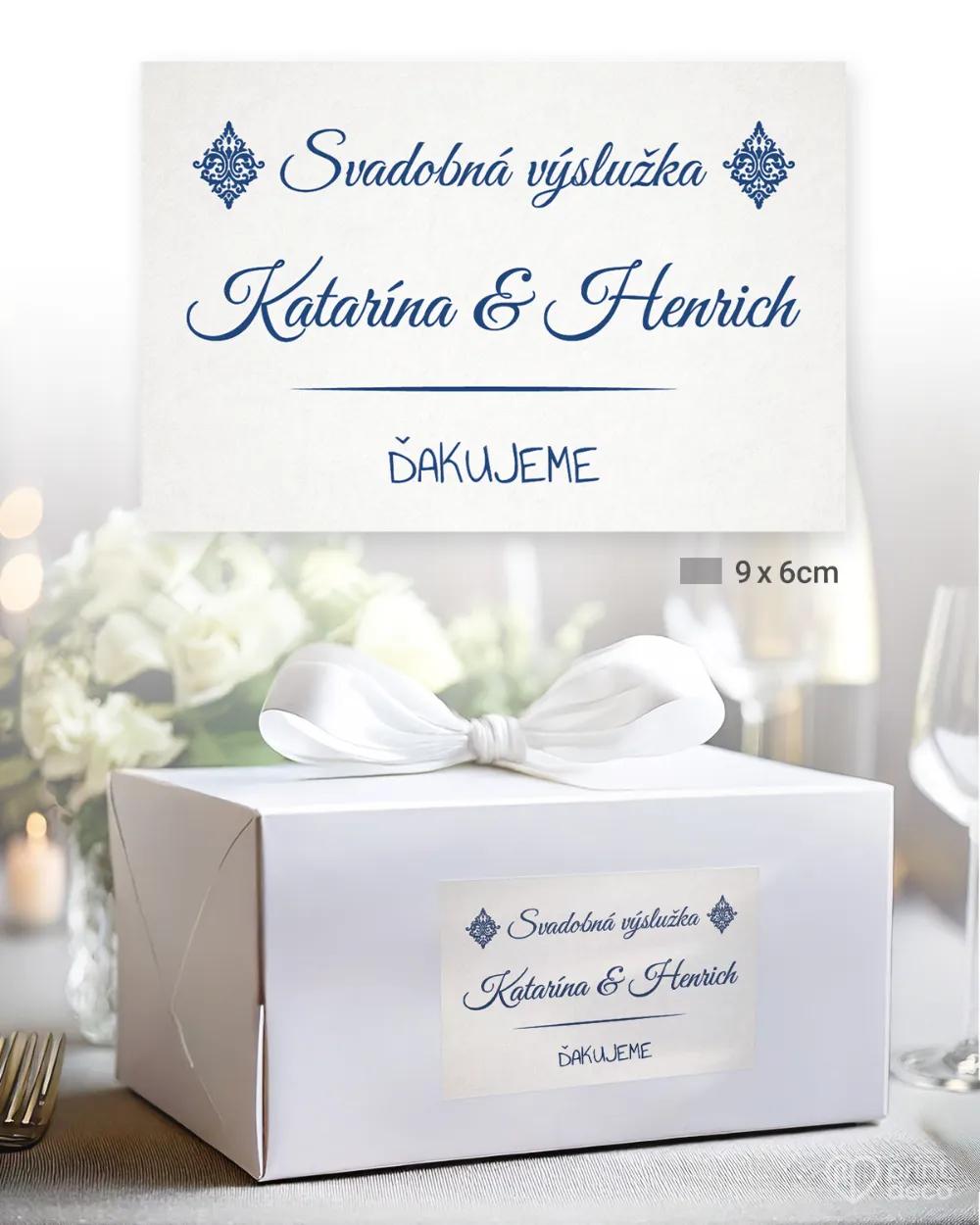 Nálepky na výslužky s motívom Royal 1/3