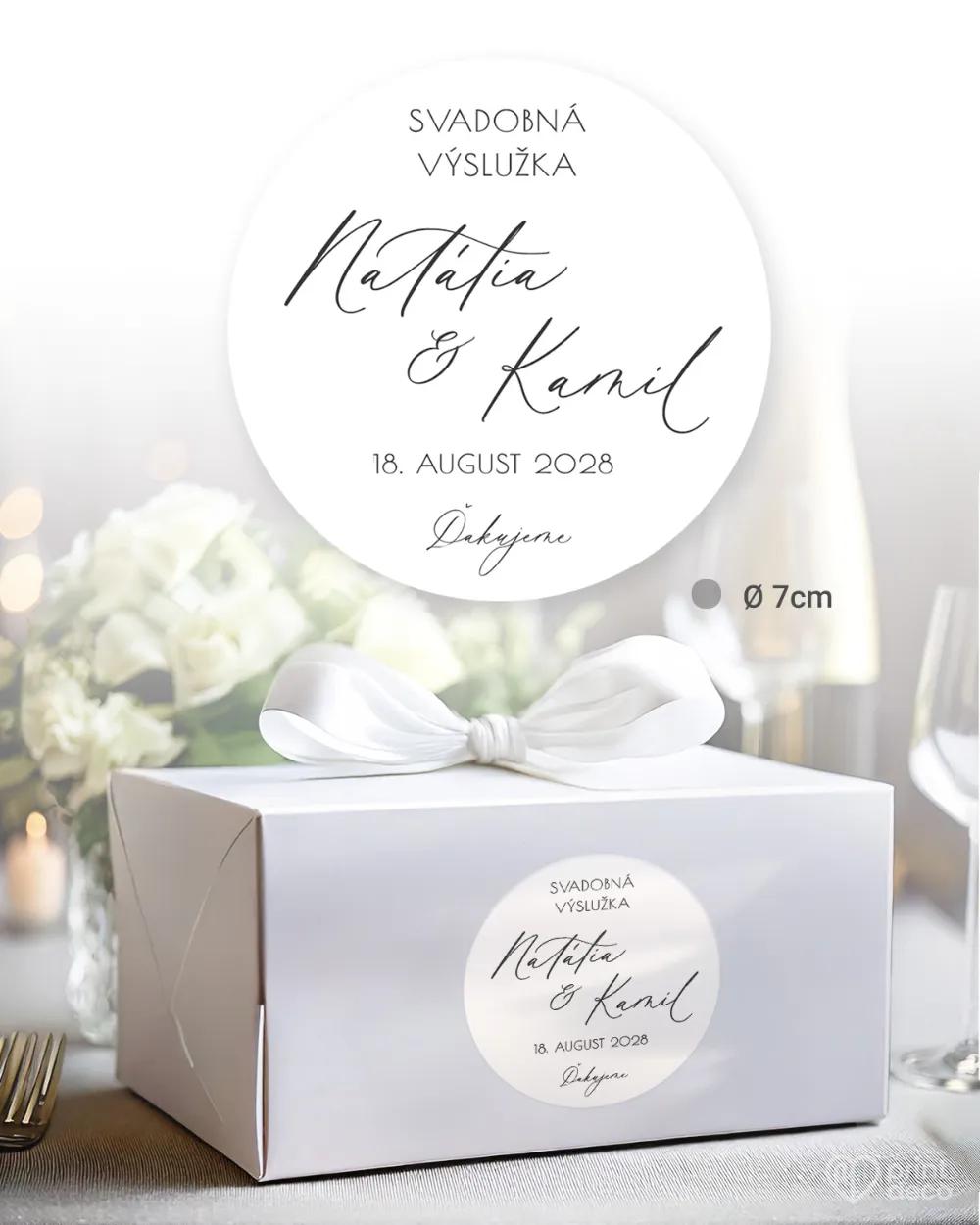 Nálepky na výslužky Jemná elegancia 2/3