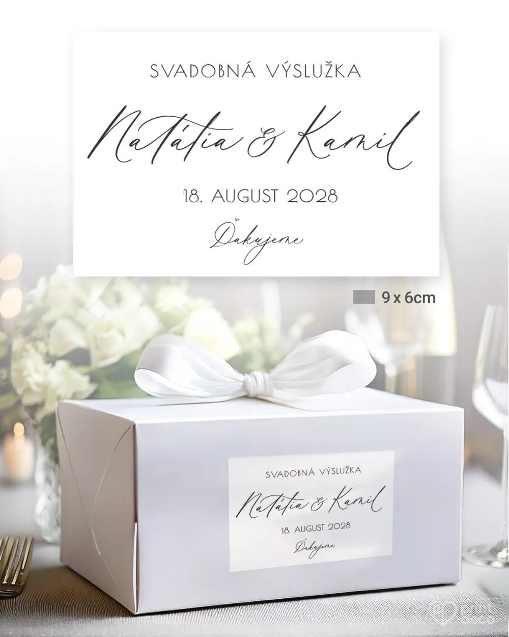 Nálepky na výslužky Jemná elegancia 1/3