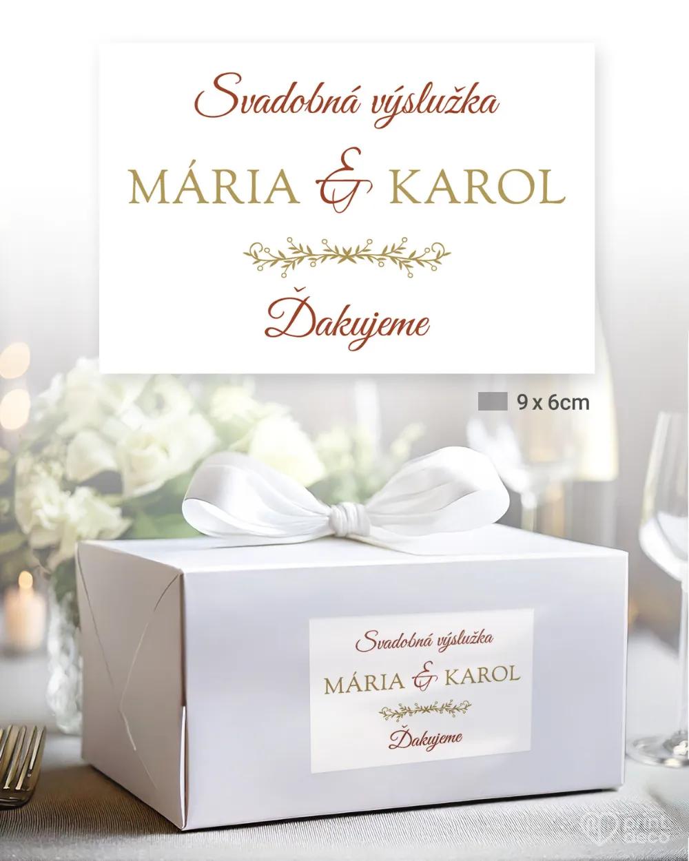Svadobné samolepky na výslužky Čaro okamihu 1/3