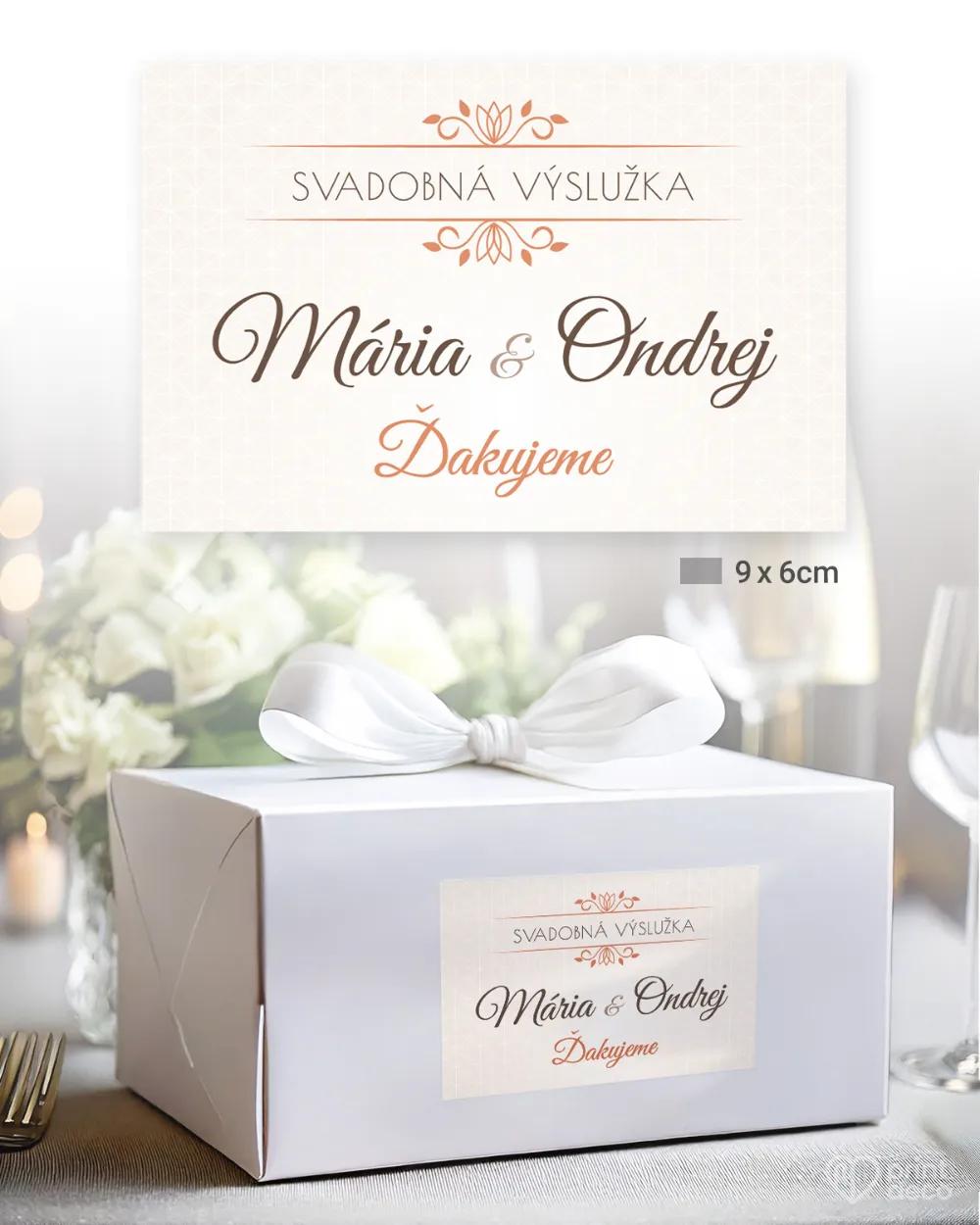 Svadobné samolepky na výslužky Okamihy lásky 1/3