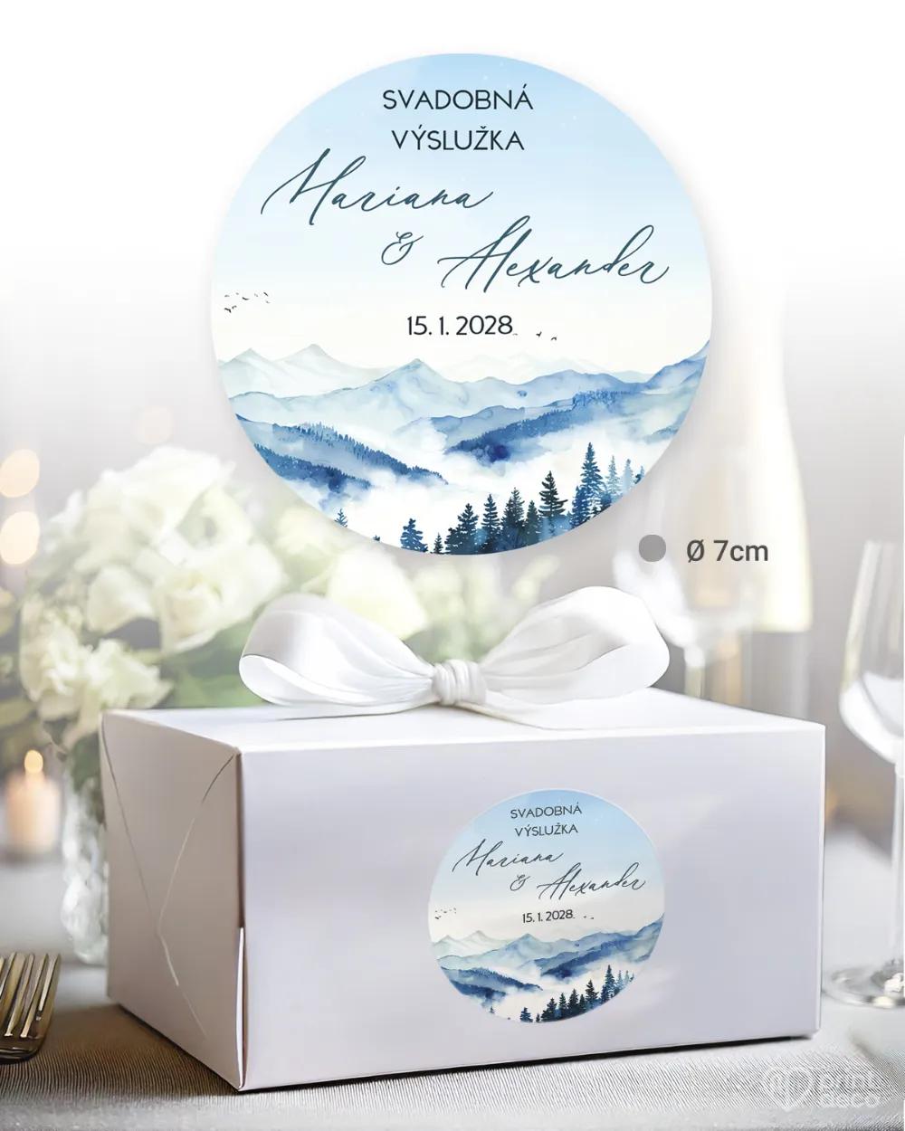 Nálepky na výslužky Zimné objatie﻿ 2/3