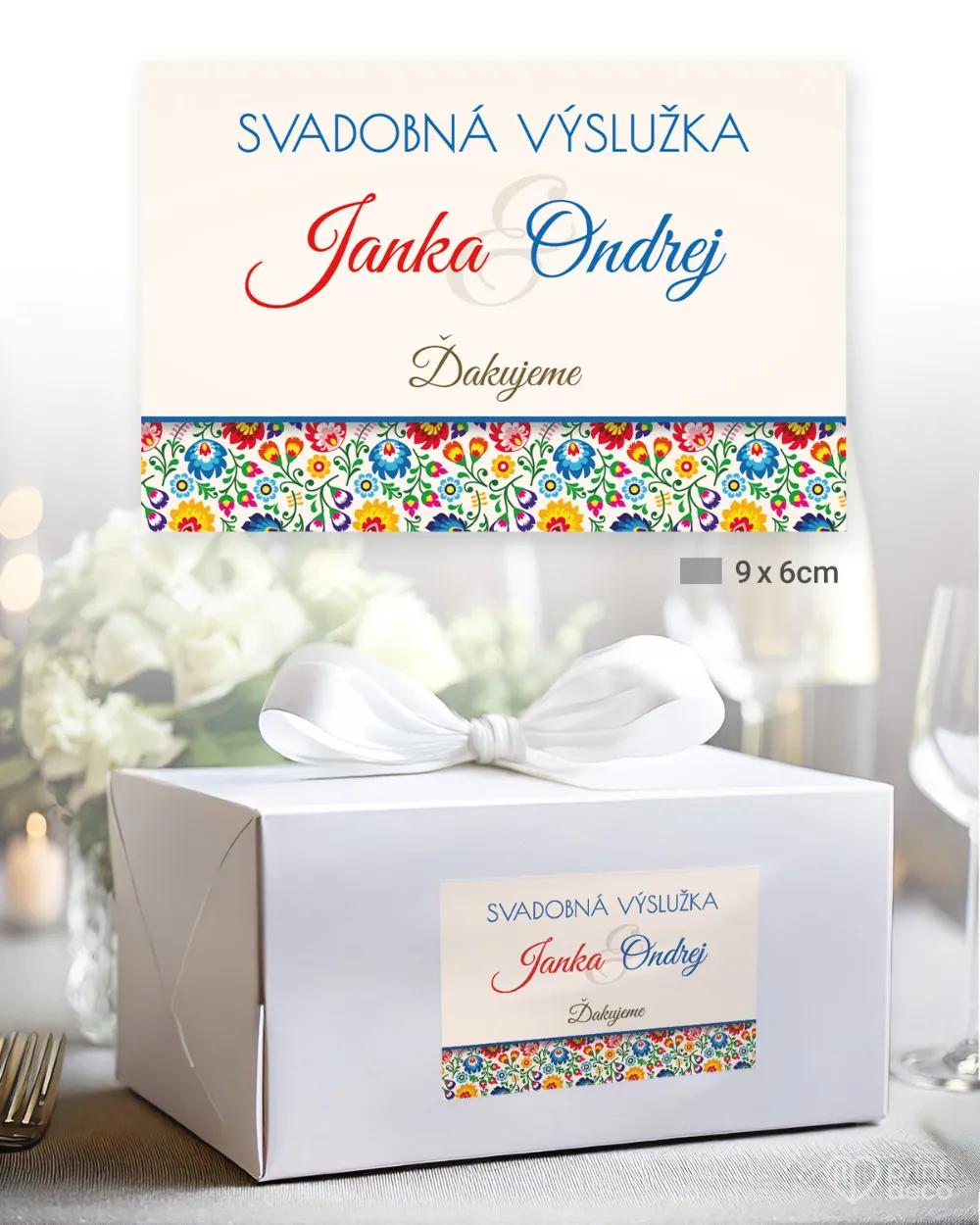 Nálepky na výslužky s ľudovým motívom 1/3