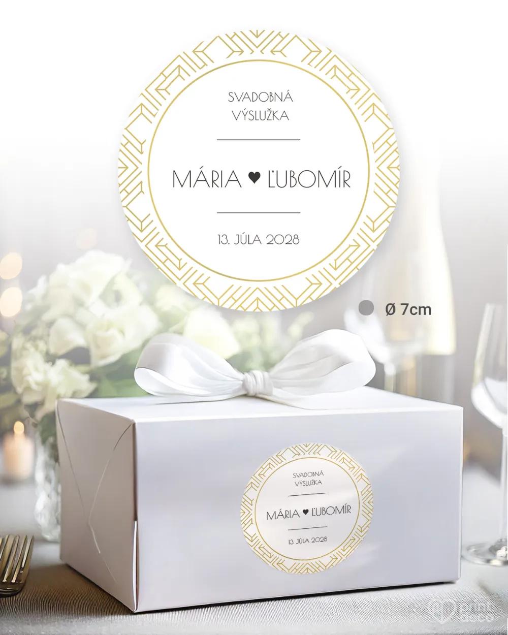 Nálepky na výslužky Art Deco 01 2/3