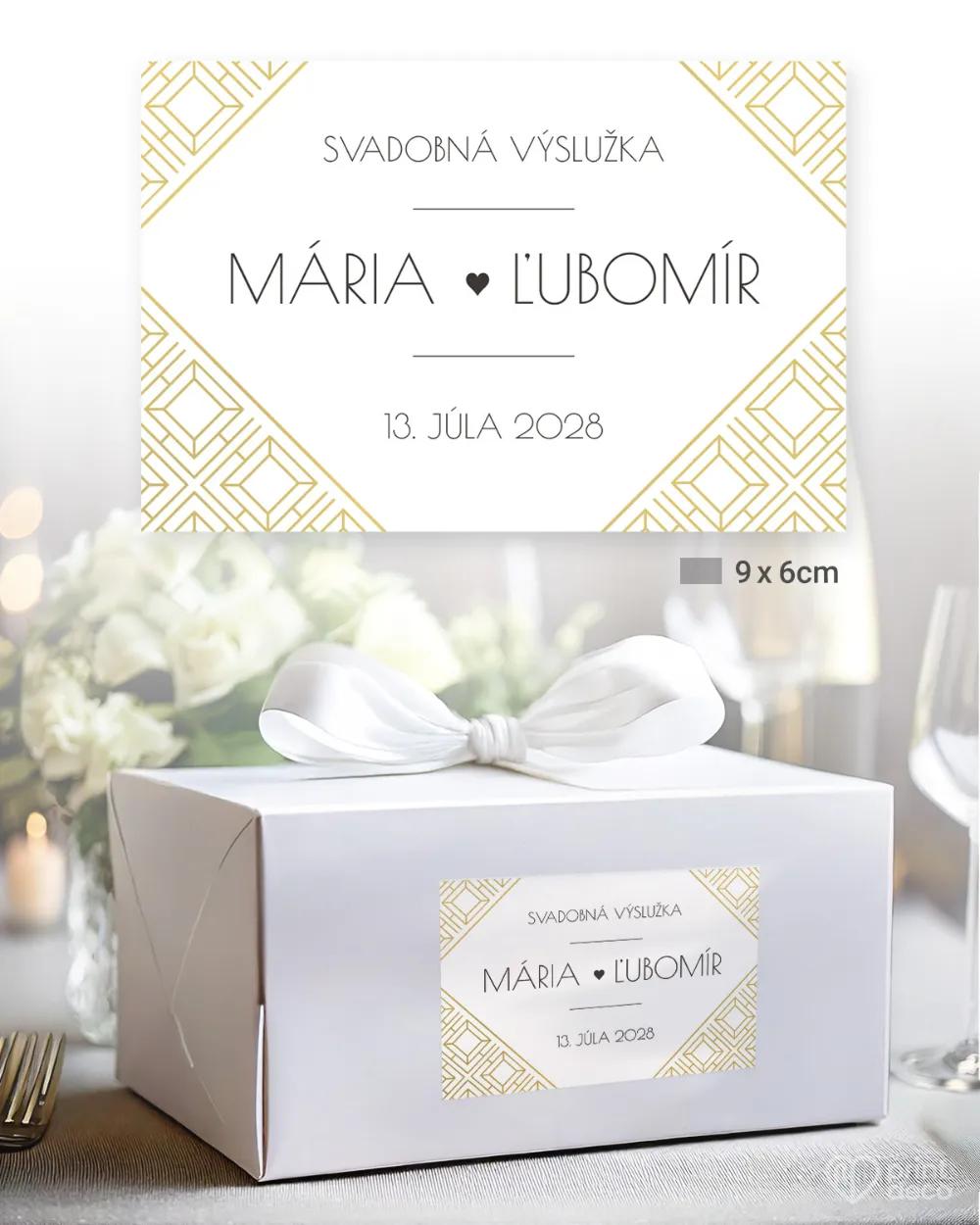 Nálepky na výslužky Art Deco 01 1/3