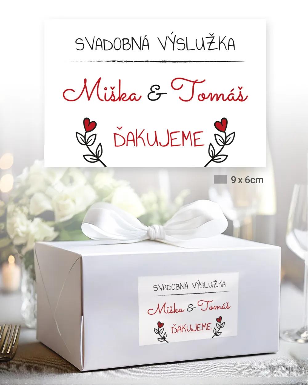 Nálepky na výslužky s motívom Kraft svetlá 1/3