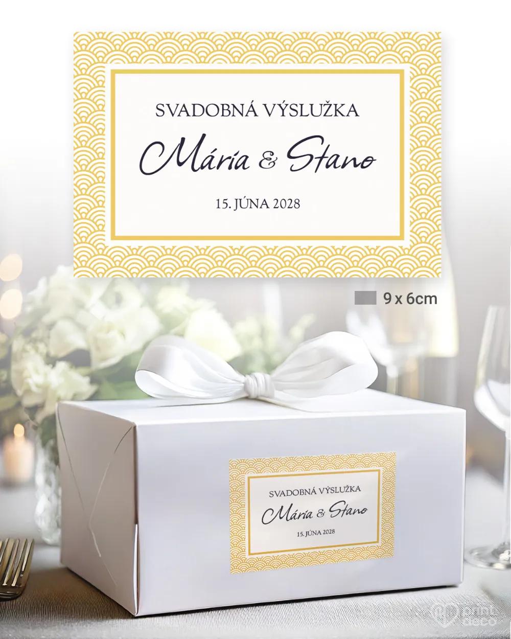 Nálepky na výslužky Art Deco 03 1/3