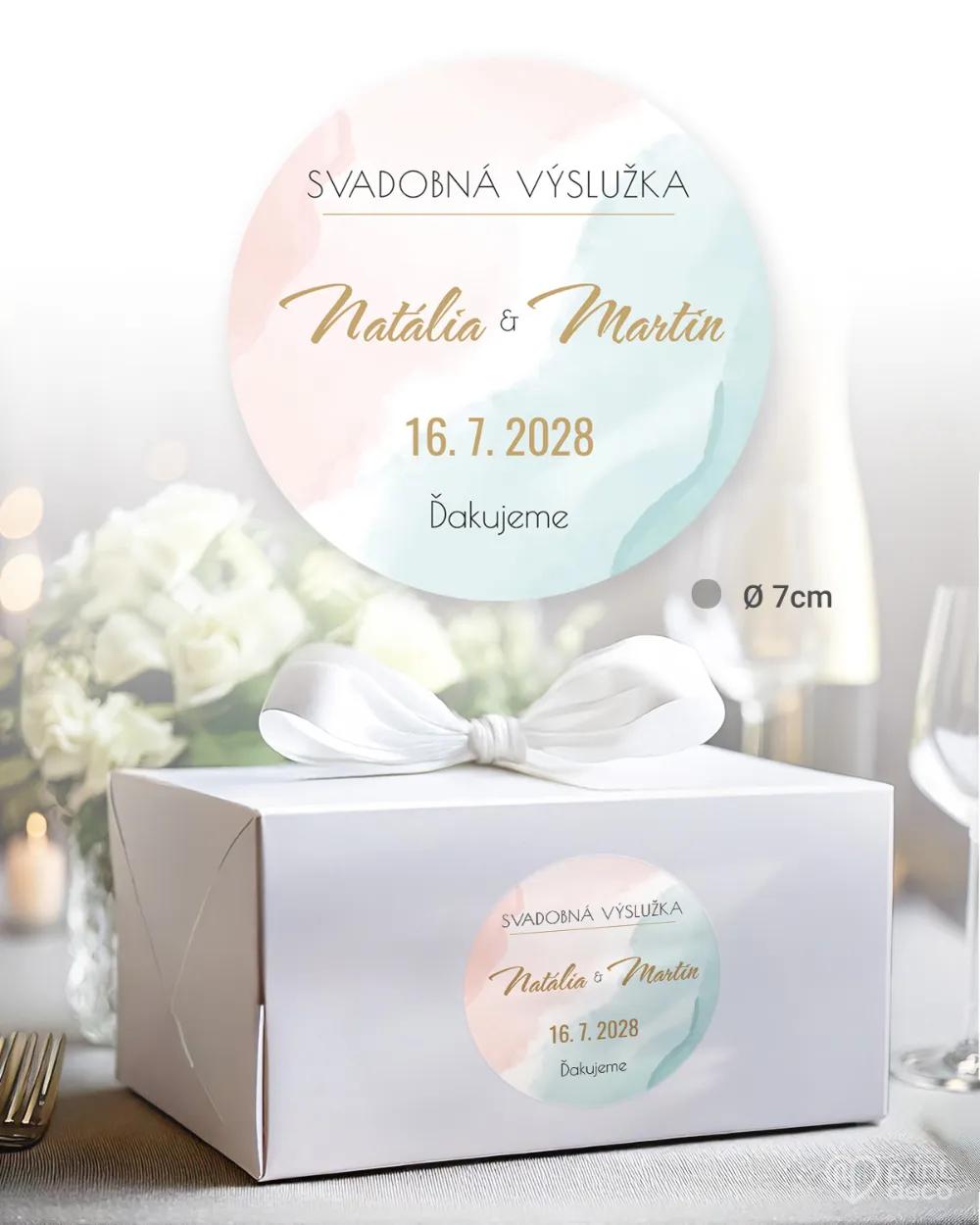 Nálepky na výslužky Abstrakt 01 2/3