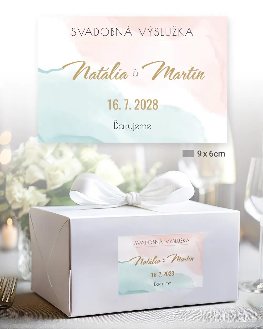 Nálepky na výslužky Abstrakt 01 1/3