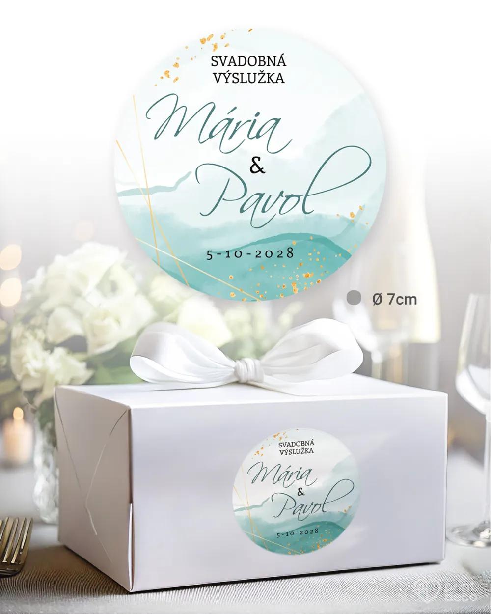 Nálepky na výslužky Abstrakt 03 2/3