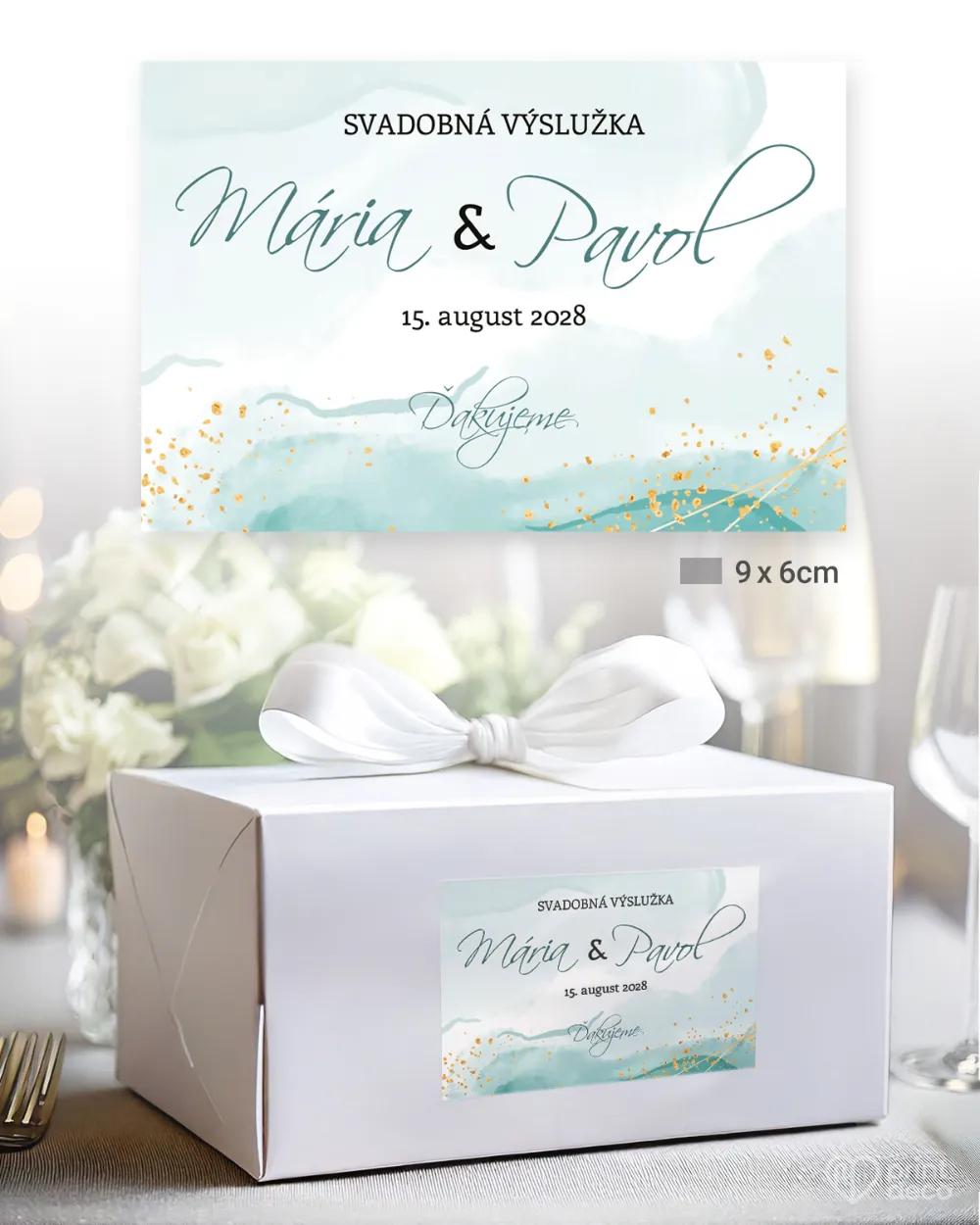 Nálepky na výslužky Abstrakt 03 1/3