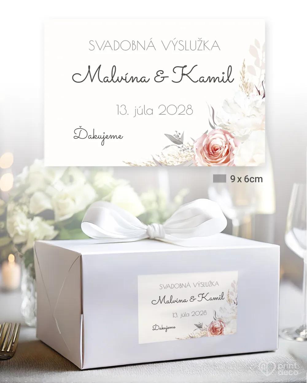 Nálepky na výslužky Rozkvitnuté kvety 01 1/3