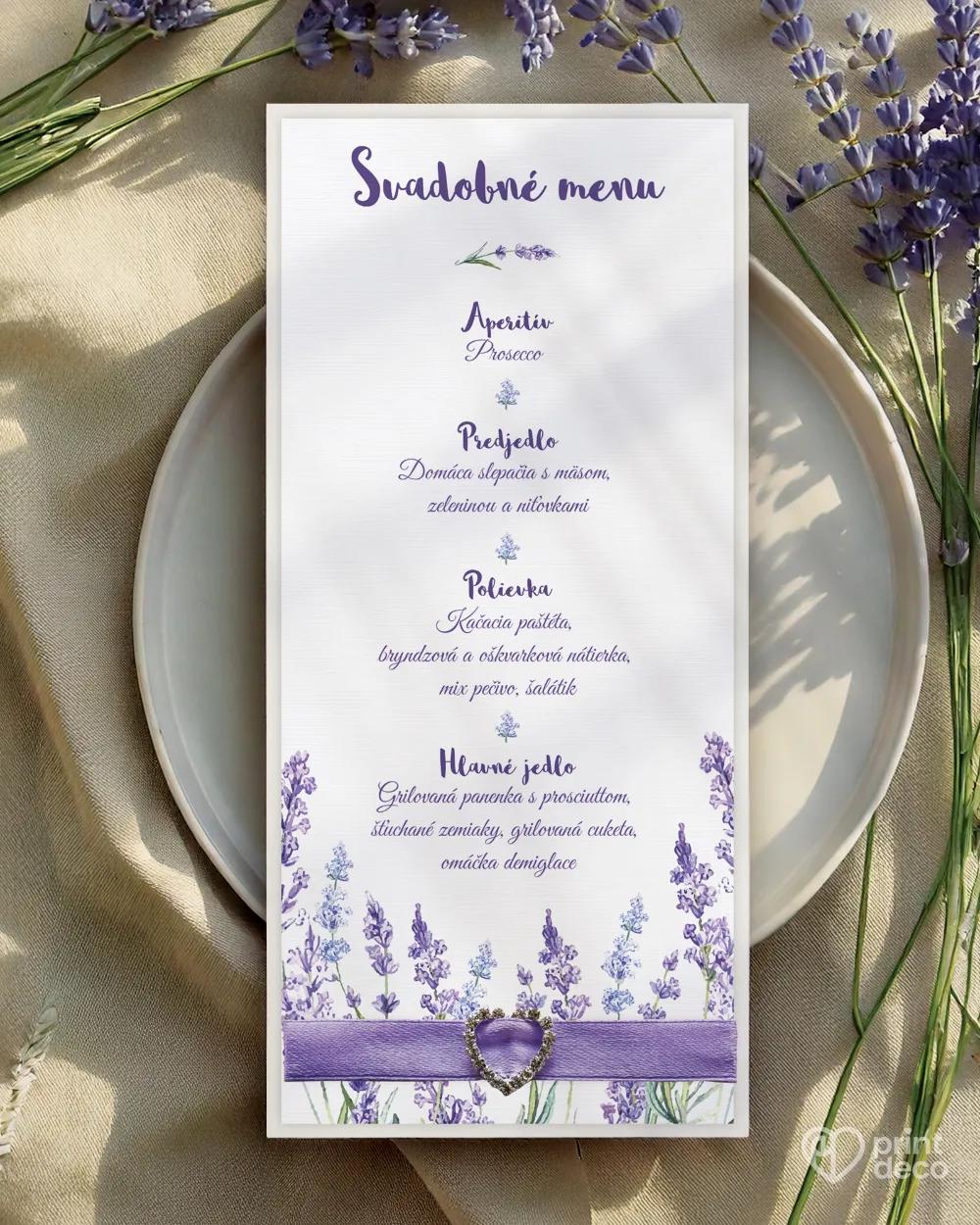 Svadobné menu - Levanduľa 01 3/5