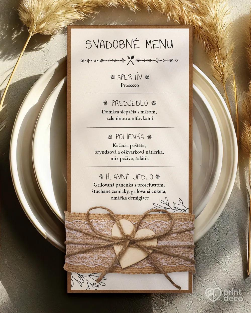 Svadobné menu - Vintage 03 2/5