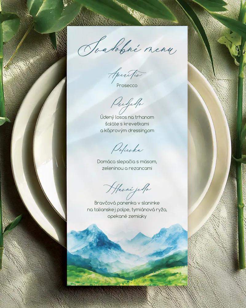 Svadobné menu - Láska z hôr V﻿