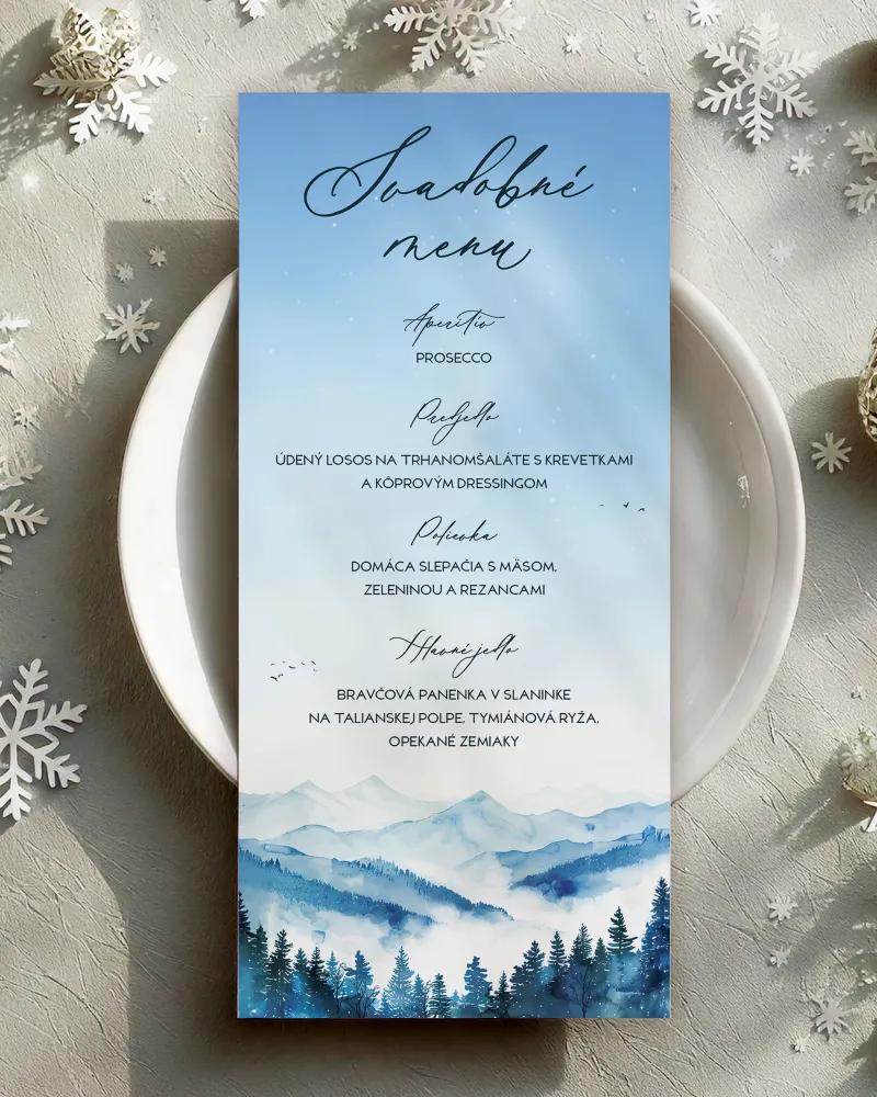 Svadobné menu - Zimné objatie﻿