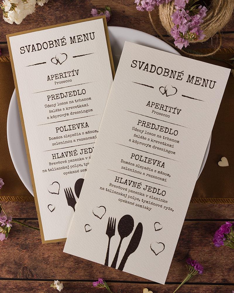 Svadobné menu - Vintage 01