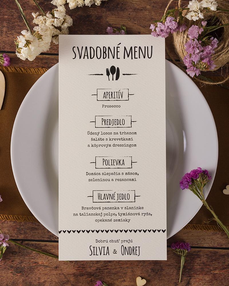Svadobné menu - Vintage 02 2/3