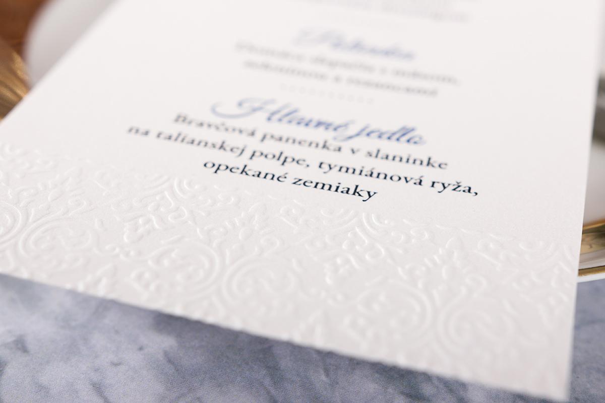 Luxusné svadobné menu - Royal 01 3/5