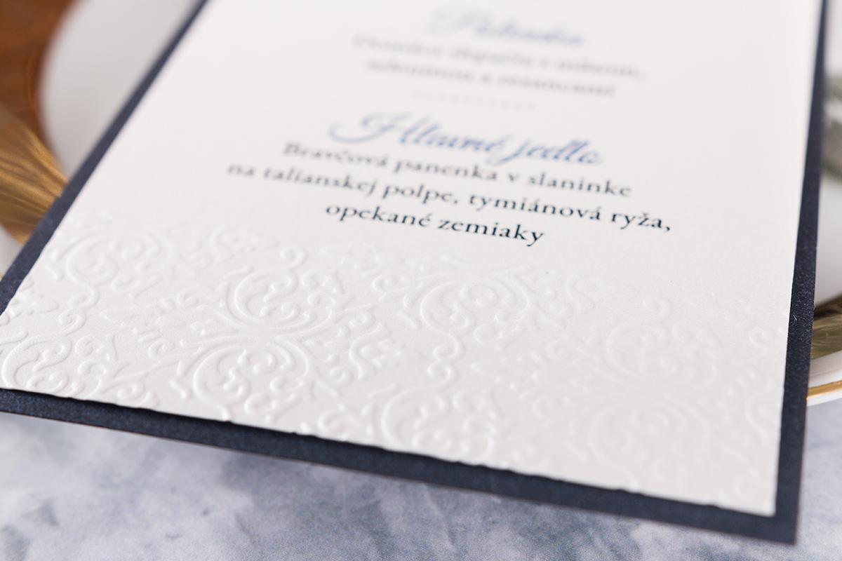 Luxusné svadobné menu - Royal 01 4/5