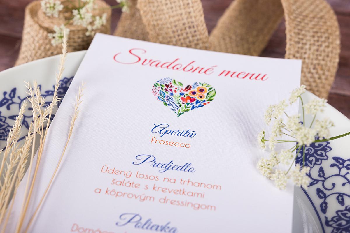 Svadobné menu s folklórnym motívom 2/3