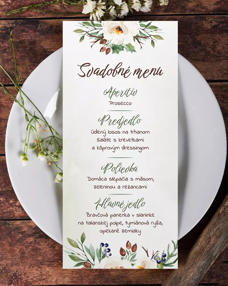Svadobné menu - Lesné plody 01