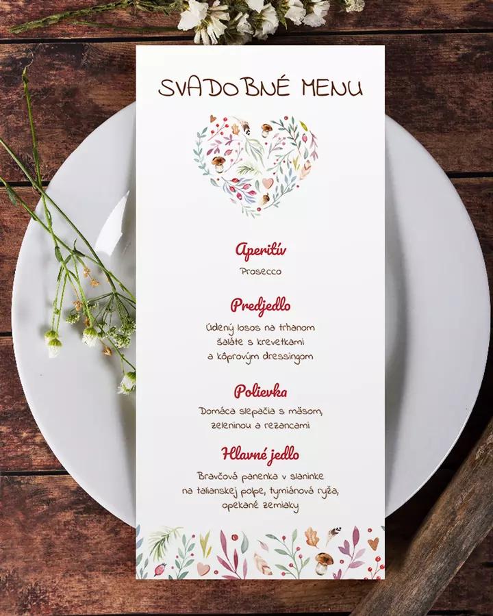 Svadobné menu - Lesné plody 02