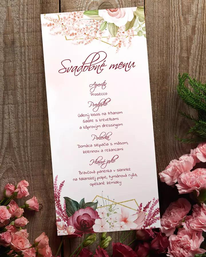 Svadobné menu - Botanic 02