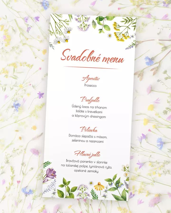 Svadobné menu - Bylinkový sen