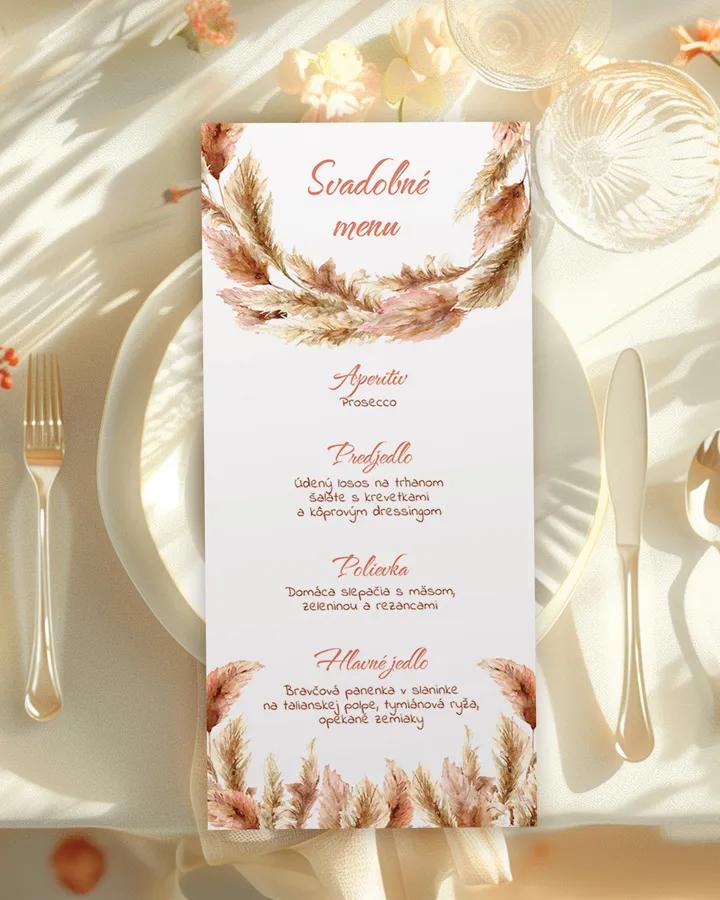 Svadobné menu - Bohem 01
