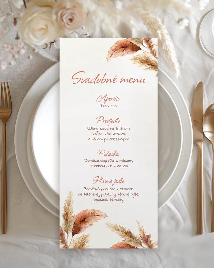 Svadobné menu - Bohem 02