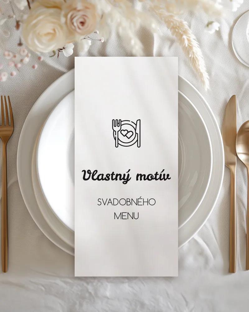 Svadobné menu - Vlastný návrh