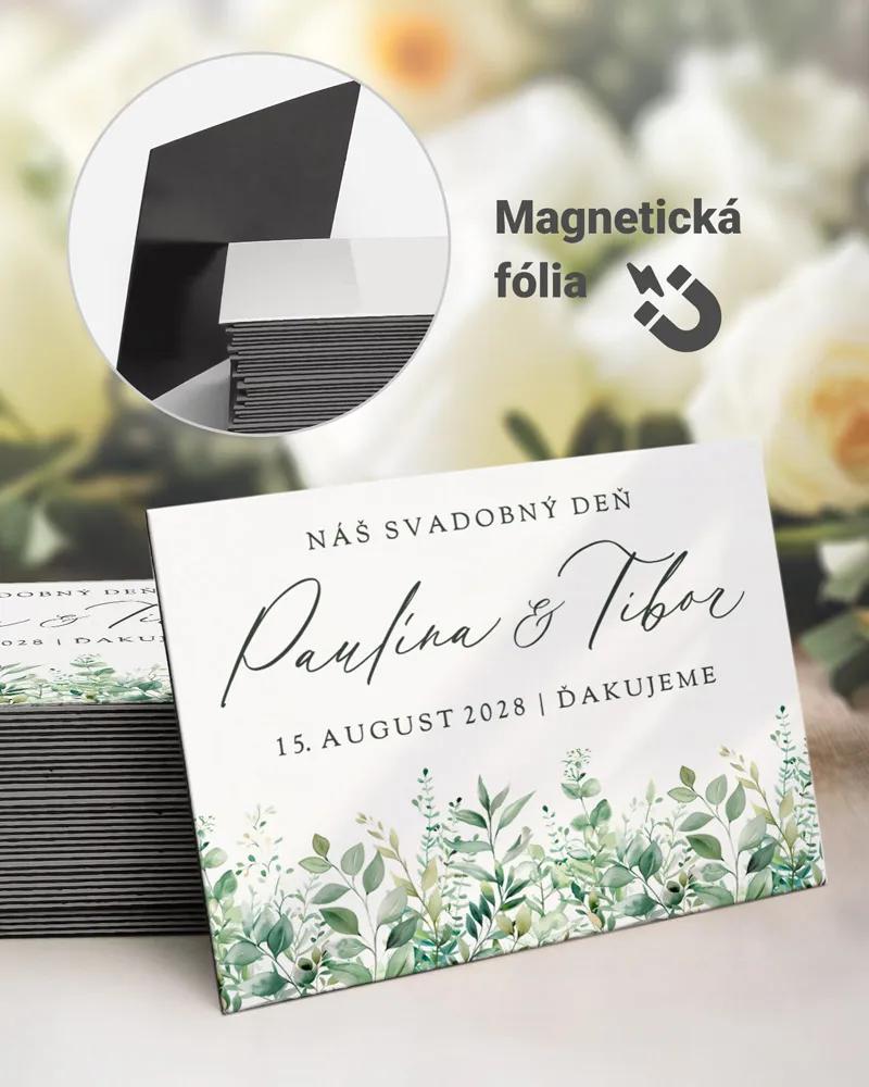 Svadobné magnetky obdĺžnik Sľub prírody II